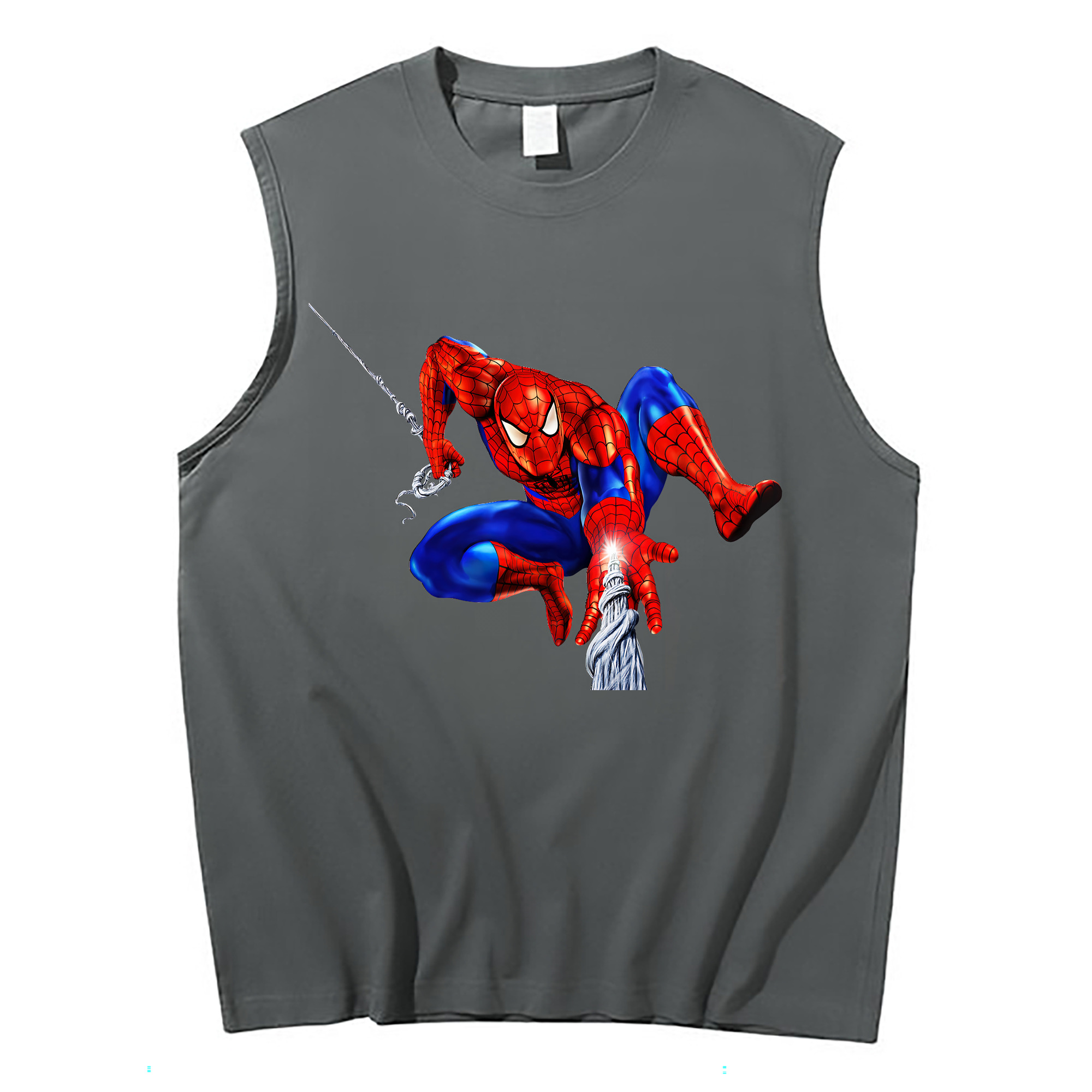 （画像用） Spider Man スパイダーマン コットン100％タンクトップ（フロントプリント）